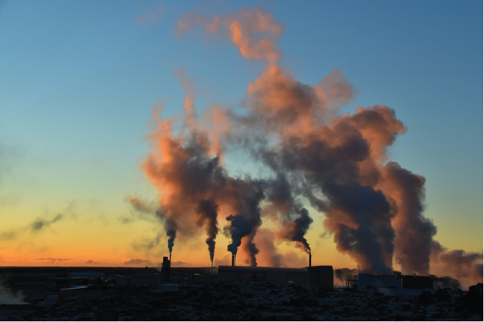 pollution in the sky